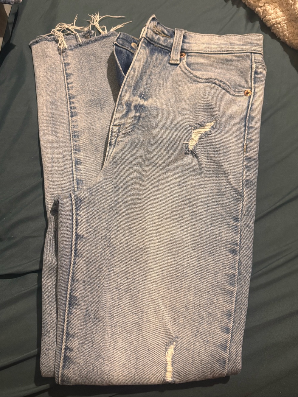 pistola Light Wash Distressed Skinny Jeans